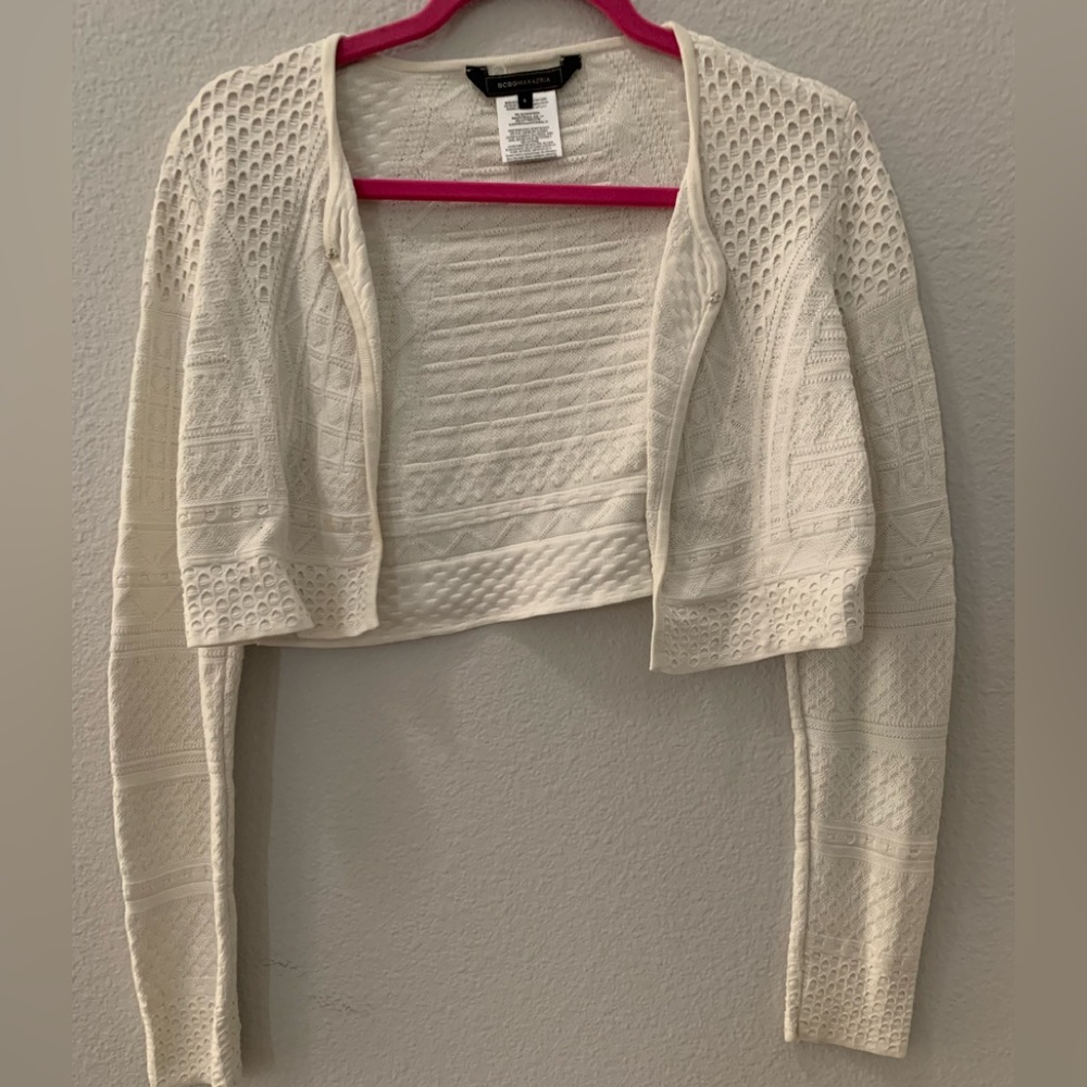 BCBGMaxAzria Cream Cardigan
